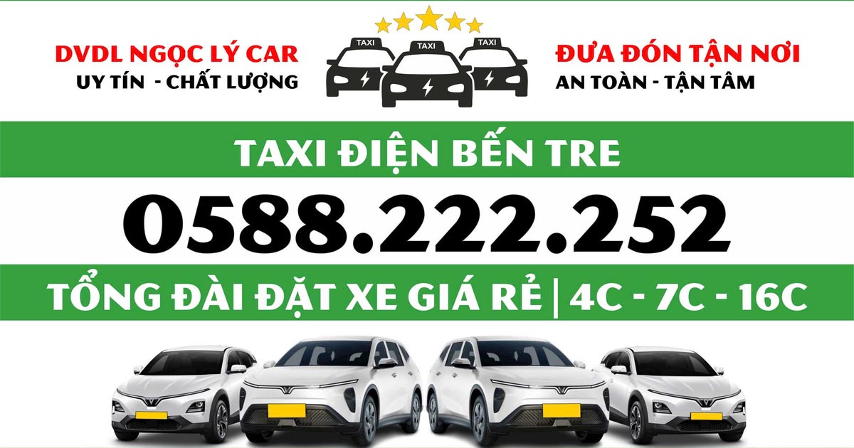 Thuê Xe 4 Chỗ Bến Tre – Xe Gọn Tiện Nghi, Phù Hợp Nhóm Nhỏ Đi Xa