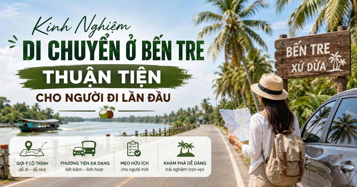 Kinh Nghiệm Di Chuyển Ở Bến Tre Thuận Tiện Cho Người Đi Lần Đầu