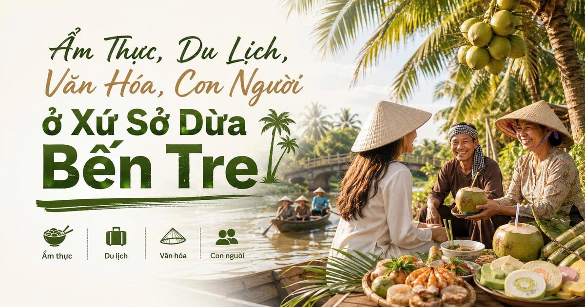 Ẩm Thực, Du Lịch, Văn Hóa, Con Người Ở Xứ Sở Dừa Bến Tre